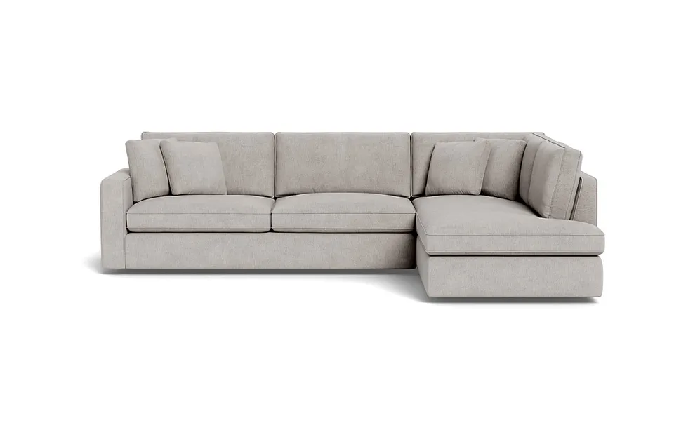 James 3-Seat  Bumper Sectional- Down Alt