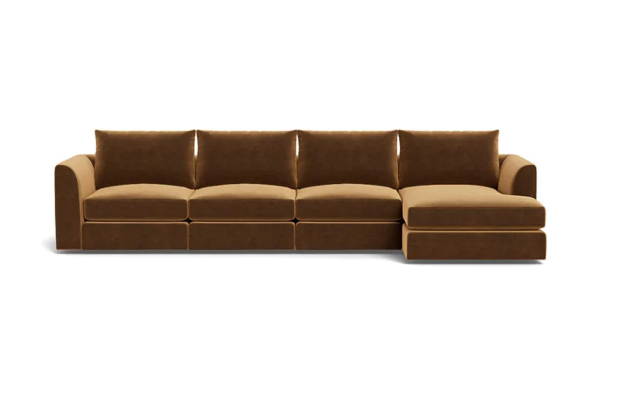 Beckham Modular 4-Seat Right Chaise Sectional