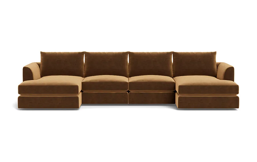 Beckham Modular U-Chaise 4 Seat Sectional