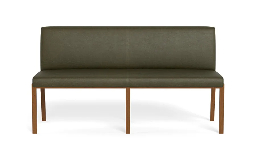Callen Leather Wood Framed Upholstered Bench