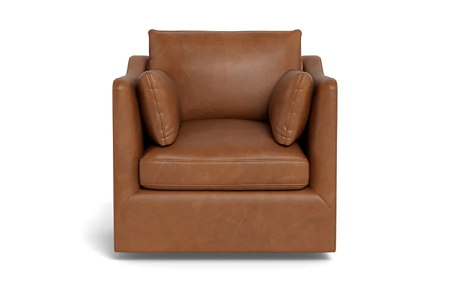 Caitlin Leather Swivel Chair by The EverygirlÃ?Â®