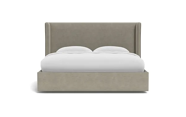 Graham Upholstered Bed with Contrast Piping and Storage Option