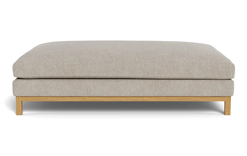 Jasper Ottoman, down altnerative fill
