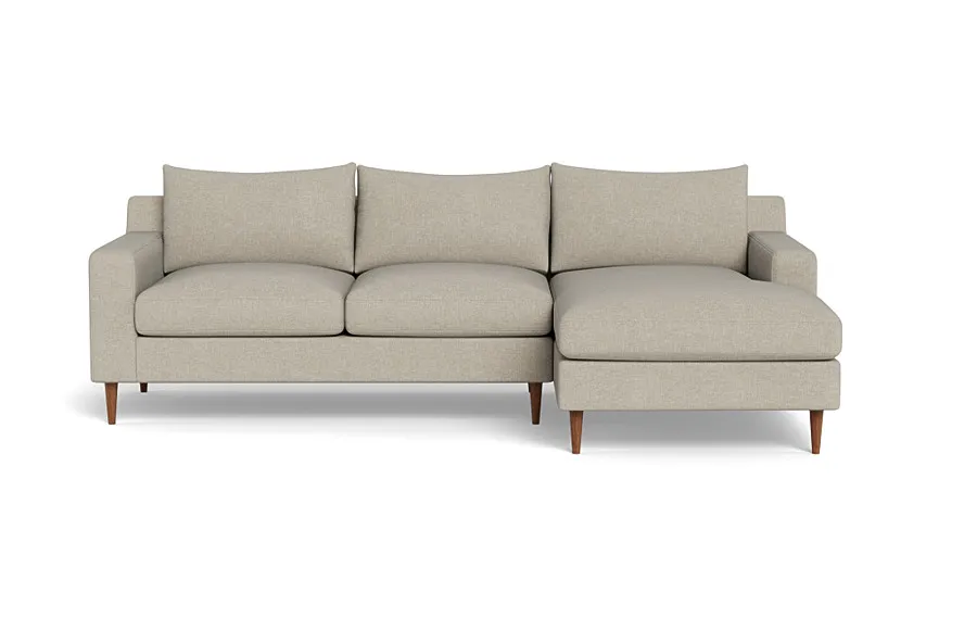 Sloan  Chaise Sectional, Down alternative fill