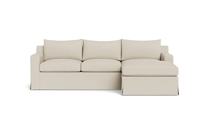 Sloan Slipcovered  Chaise Sectional