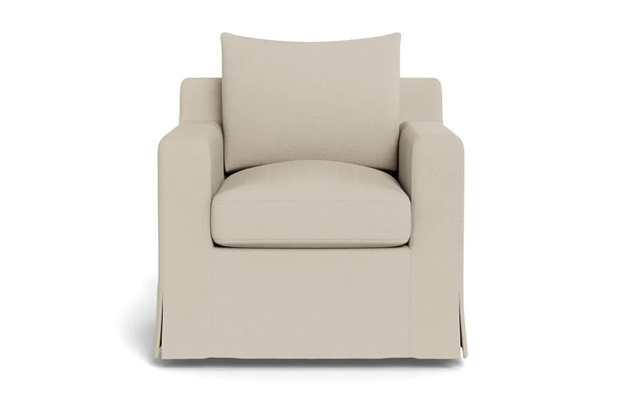 Sloan Slipcovered Swivel Chair