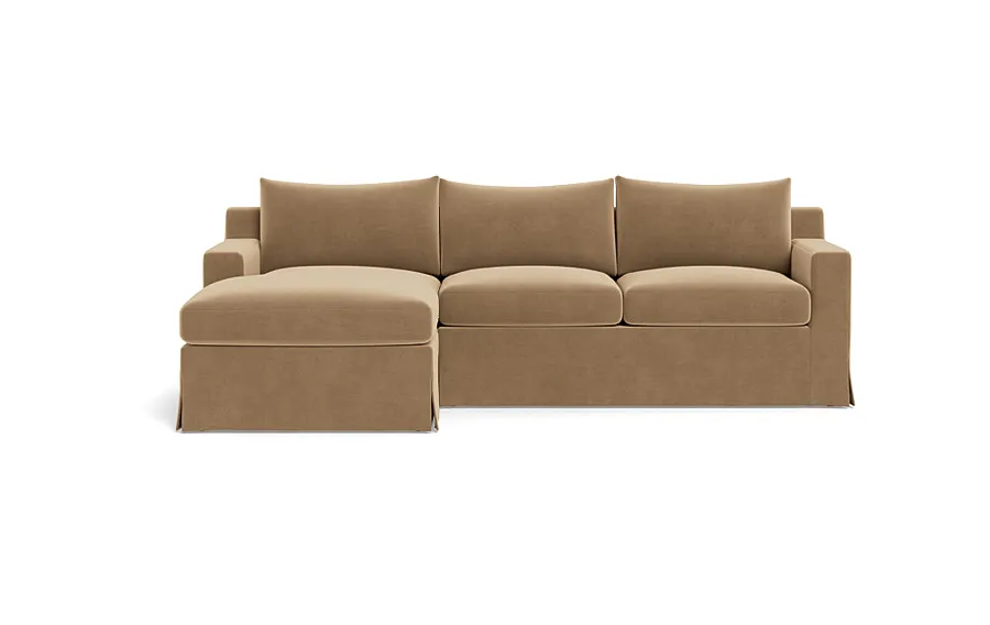 Sloan Slipcovered  Chaise Sectional