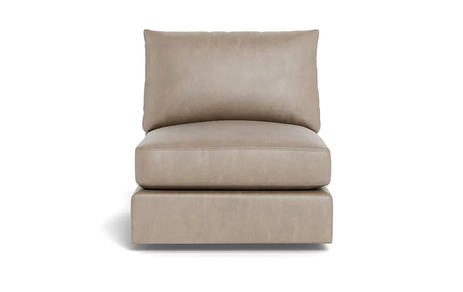 Beckham Leather Modular Armless Unit