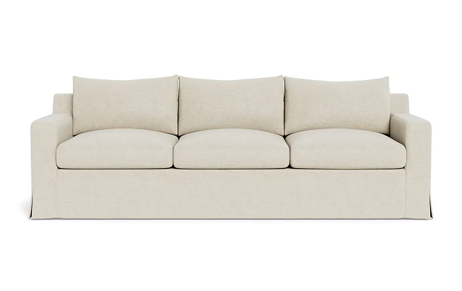 Sloan Slipcovered 3-Seat Sofa *Down alternative fill *Deep seat 40"