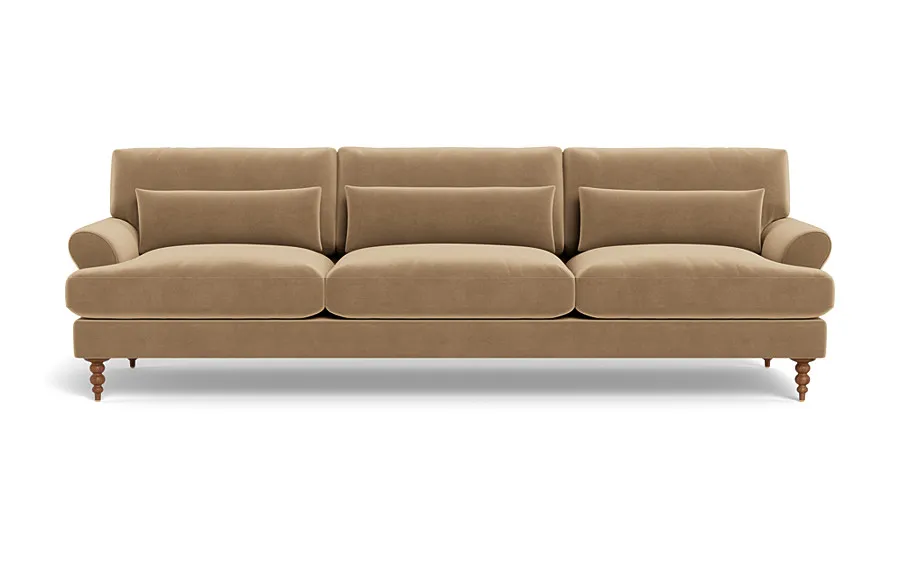Maxwell Fabric 3-Seat Sofa by Apartment Therapy (94" L x 37" deep with Down Alternative)