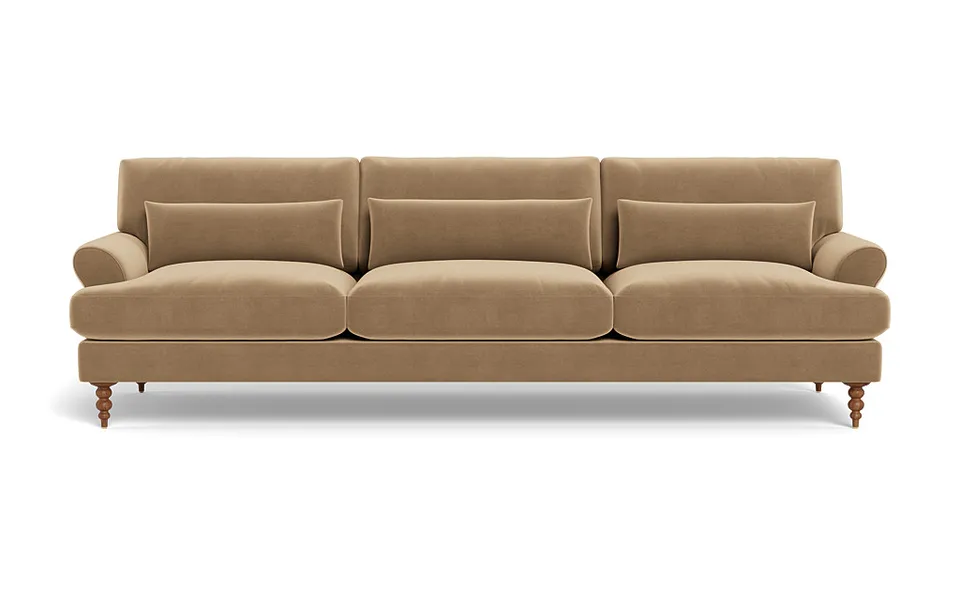 Maxwell Fabric 3-Seat Sofa by Apartment Therapy (94" L x 42" deep with Down Alternative)