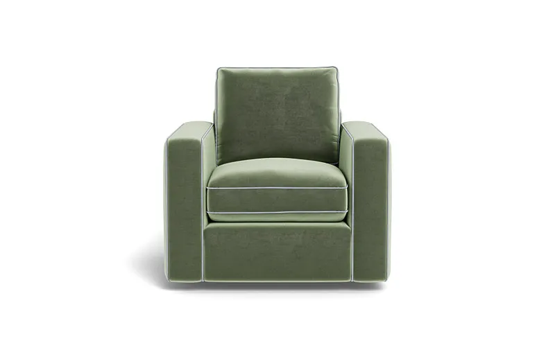 James Accent Chair with Contrast Piping