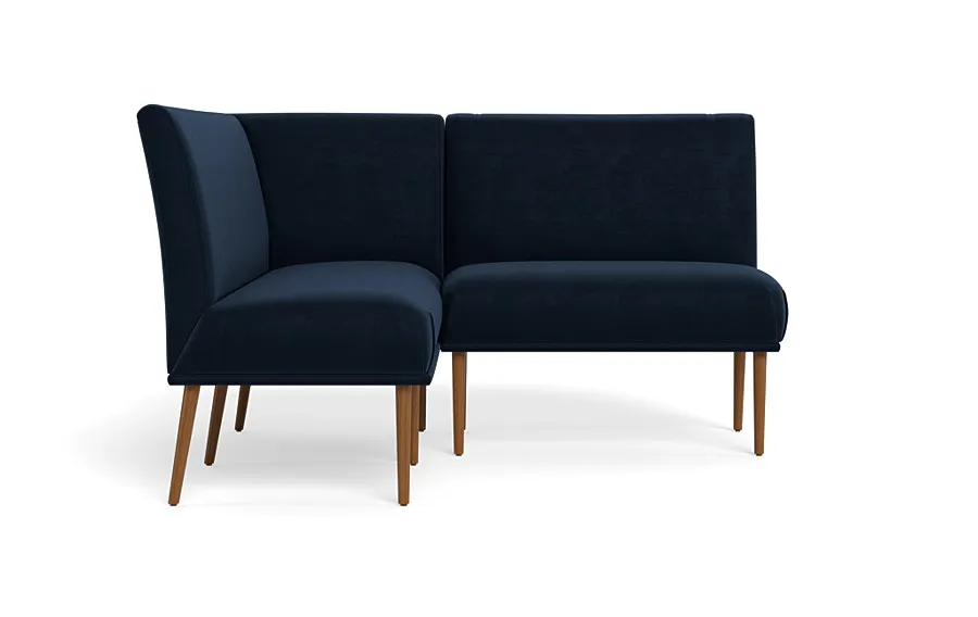 Dorian Upholstered Petite Left Banquette with Tufting Option