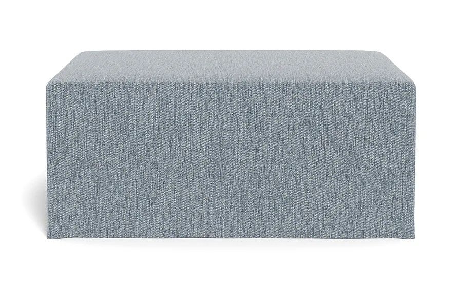 Dixon Slipcovered Rectangle Ottoman