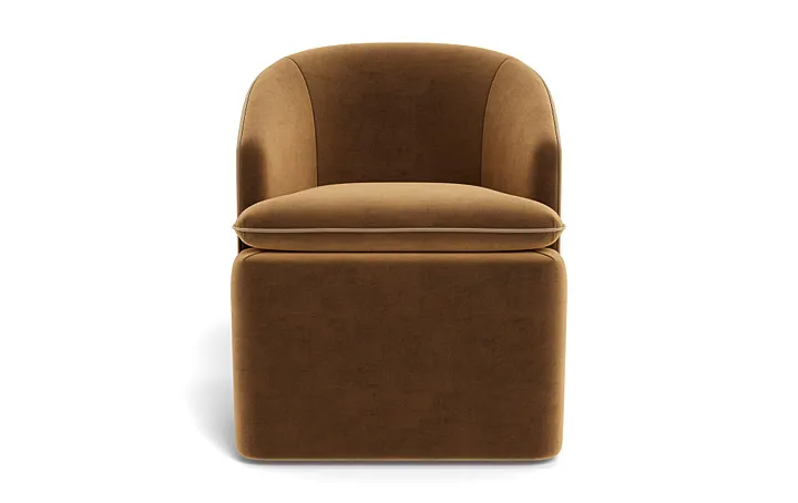 Daphne Upholstered Chair with Contrast Piping