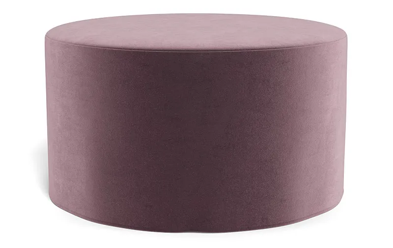 Dixon Slipcovered Round Ottoman