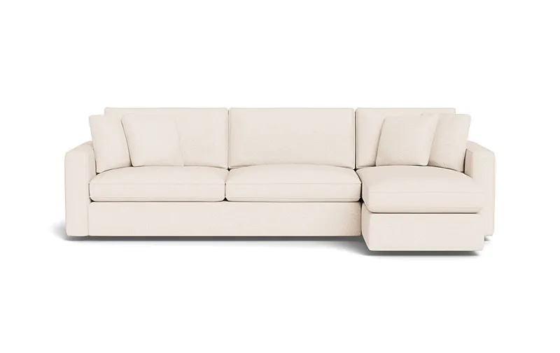 James 3-Seat Right Chaise Sectional with Storage