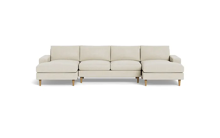 Saylor Wide Arm 3-Piece U-Sectional