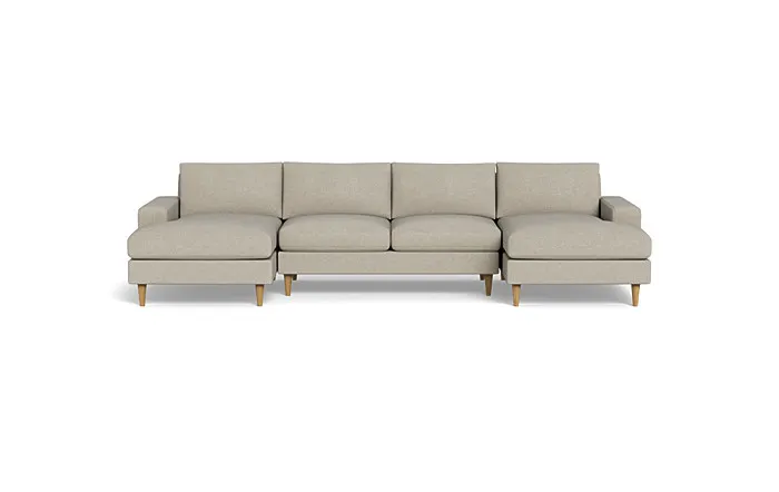 Saylor Wide Arm 3-Piece U-Sectional