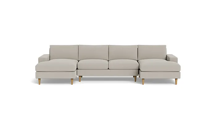 Saylor Wide Arm 3-Piece U-Sectional