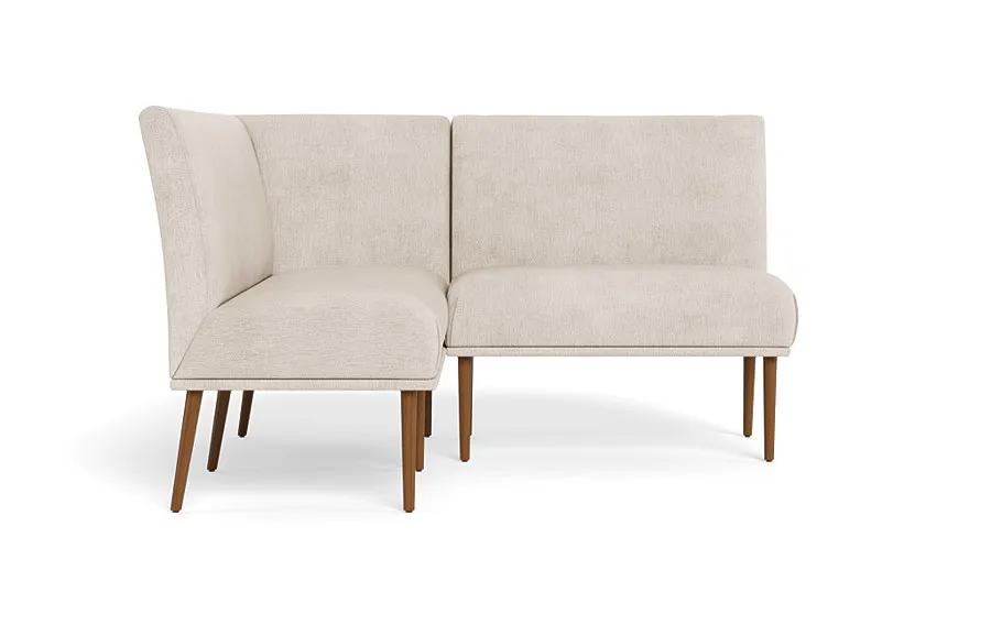 Dorian Upholstered Petite Left Banquette with Tufting Option