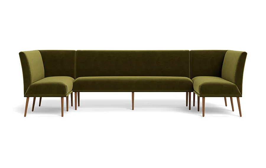 Dorian Upholstered U-Shaped Banquette with Tufting Option