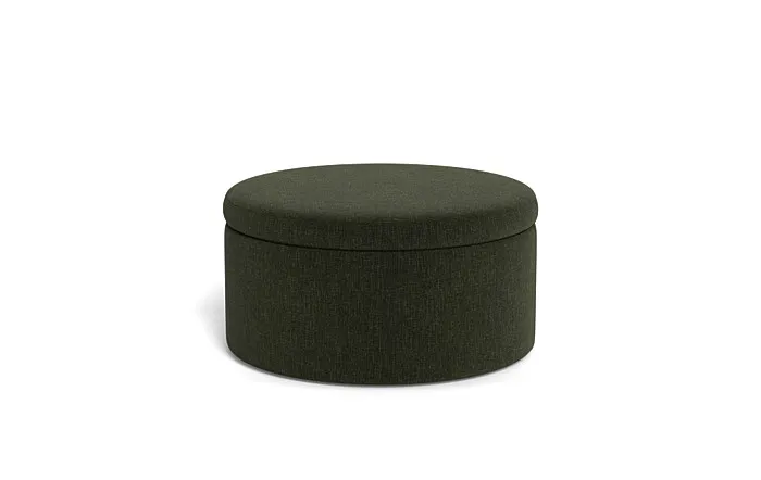 Colten Round Storage Coffee Table Ottoman