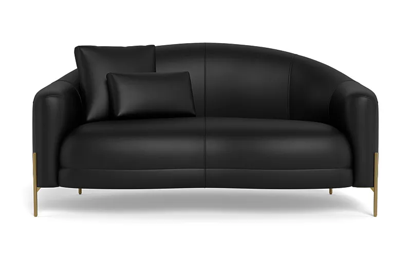 72" Fiona Leather Loveseat