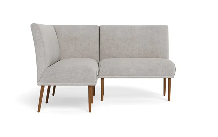 Dorian Upholstered Petite Left Banquette with Tufting Option