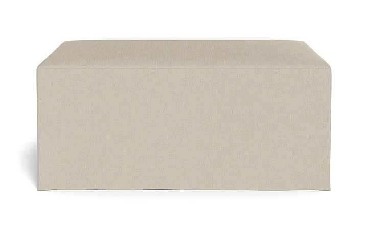 Dixon Slipcovered Rectangle Ottoman