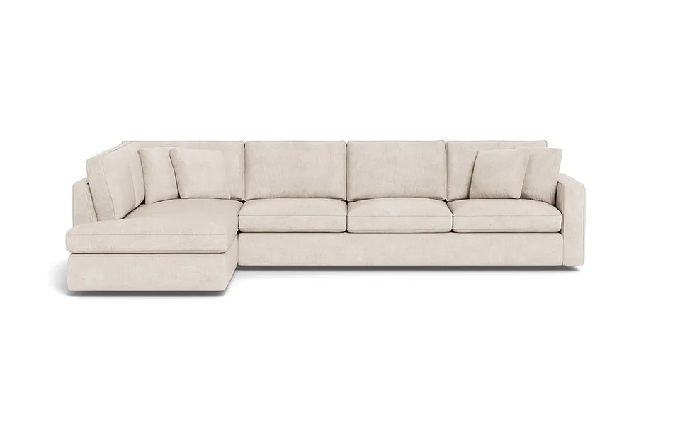 James 4-Seat Left Bumper Sectional