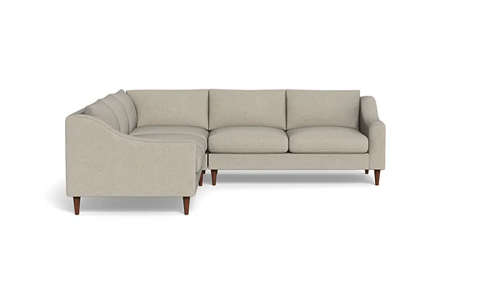 Saylor Slope Arm Corner 4-Seat Sectional Sofa