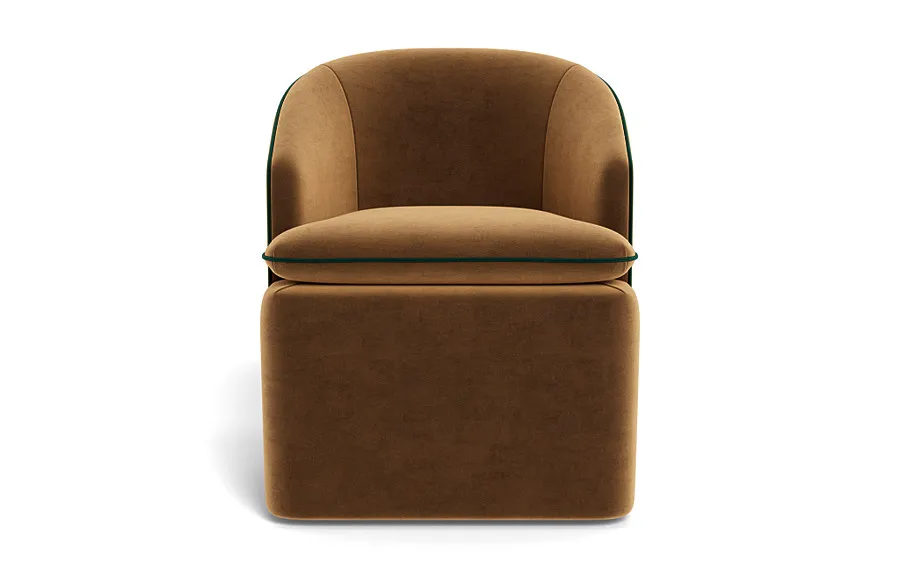 Daphne Upholstered Chair with Contrast Piping