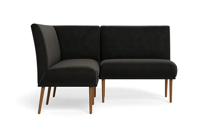 Dorian Upholstered Petite Left Banquette with Tufting Option