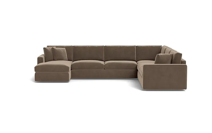James 4-Piece 5-Seat Corner Chaise Sectional Left