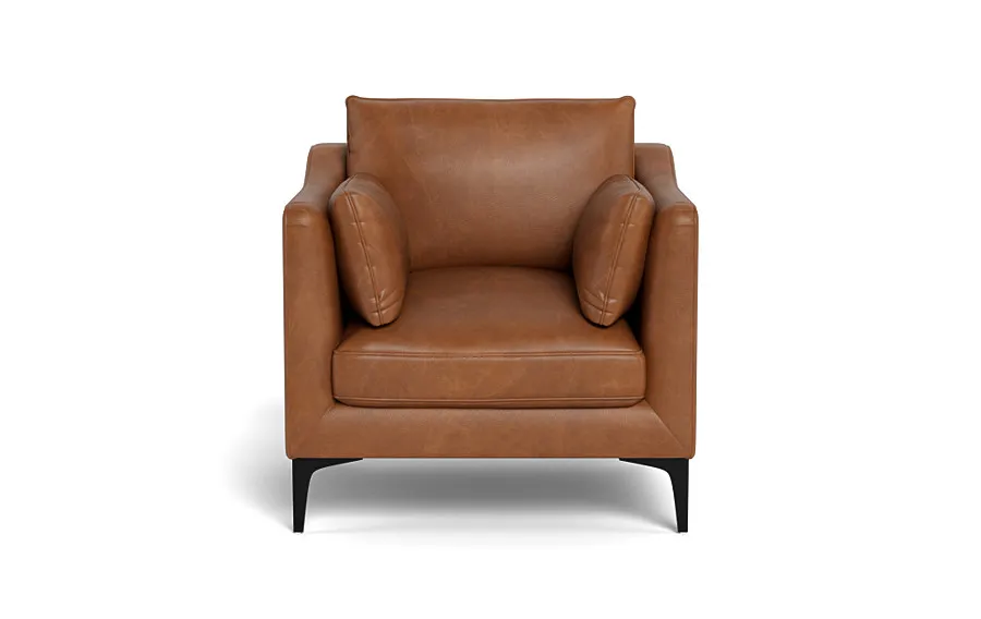 Caitlin Leather Petite Chair by The Everygirl®