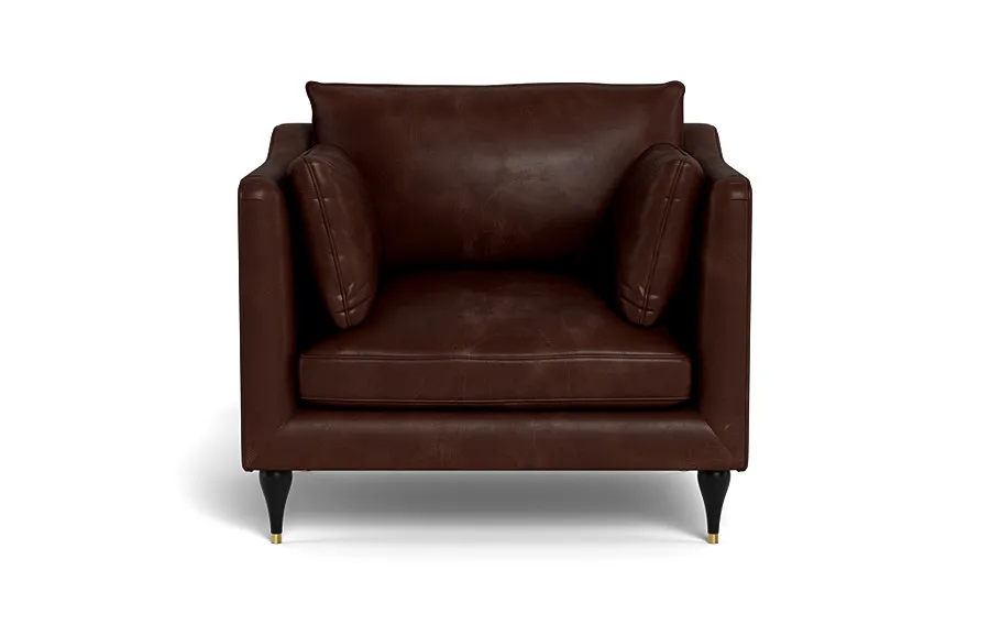 Caitlin Leather Accent Chair by The Everygirl®