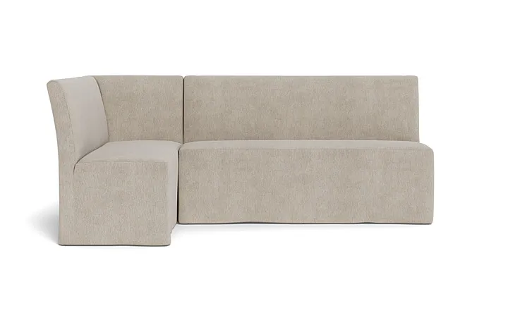 Dorian Slipcovered Left Banquette BUY NOW CHOOSE LATER