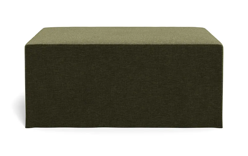 Dixon Slipcovered Rectangle Ottoman