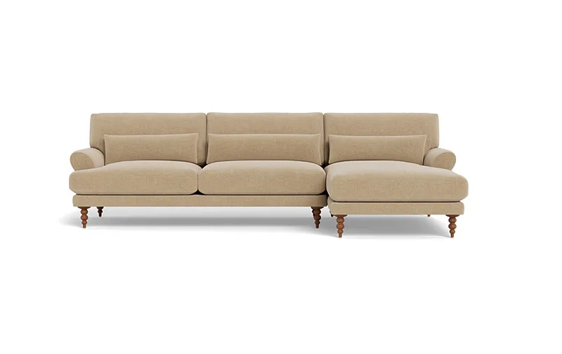 Maxwell Sectional Sofa with  Chaise by Apartment Therapy, standard down blend