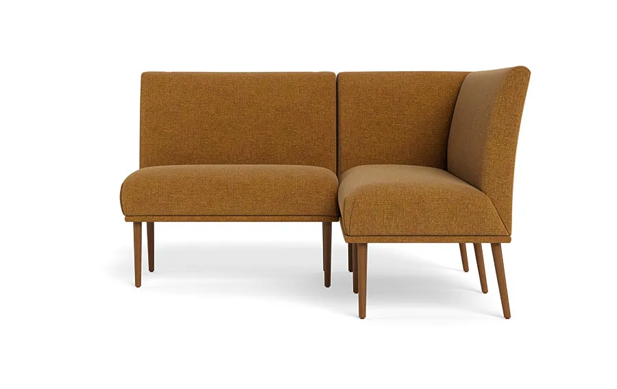 Dorian Upholstered Petite Right Banquette with Tufting Option