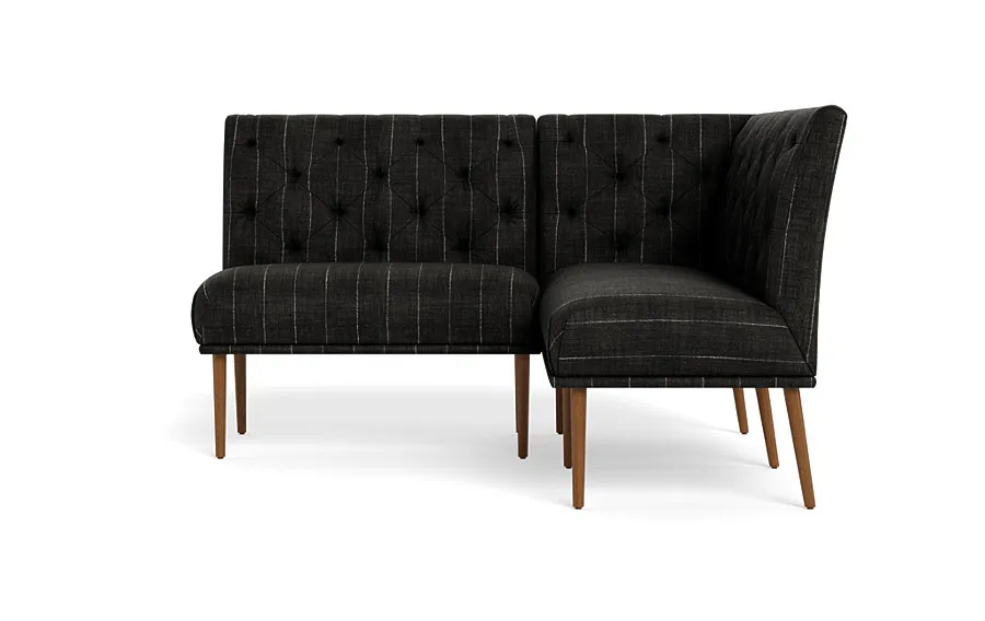 Dorian Upholstered Petite Right Banquette with Tufting Option
