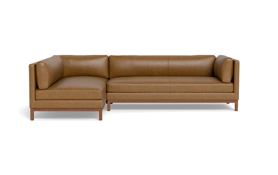 Jasper Leather  Chaise Sectional
