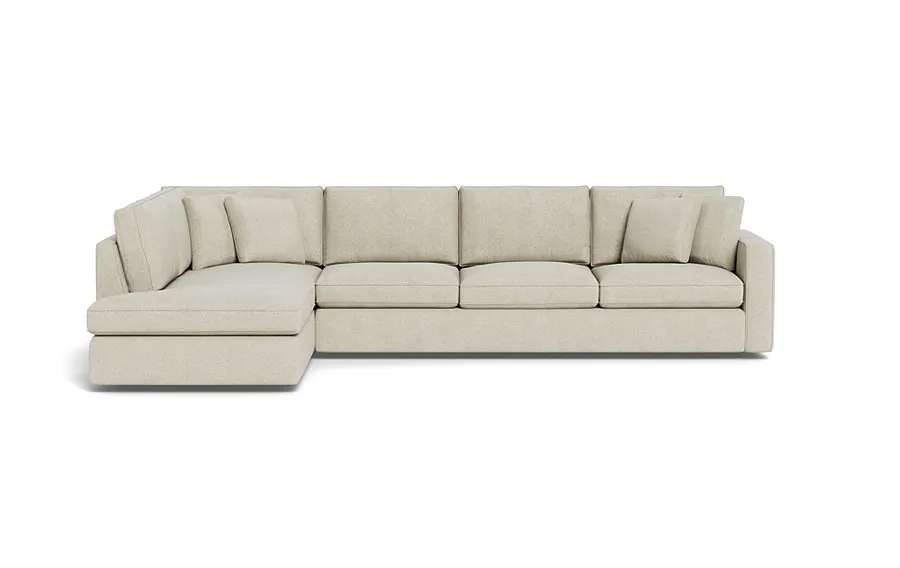 James 4-Seat Left Bumper Sectional