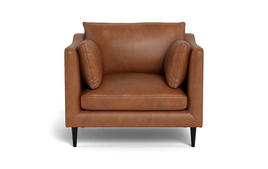 Caitlin Leather Accent Chair by The Everygirl®