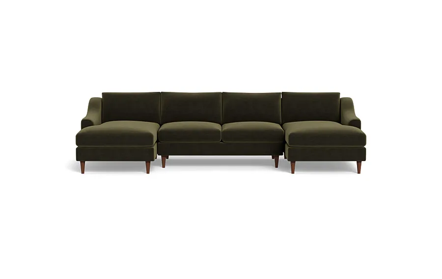 Saylor Slope Arm 3-Piece U-Sectional