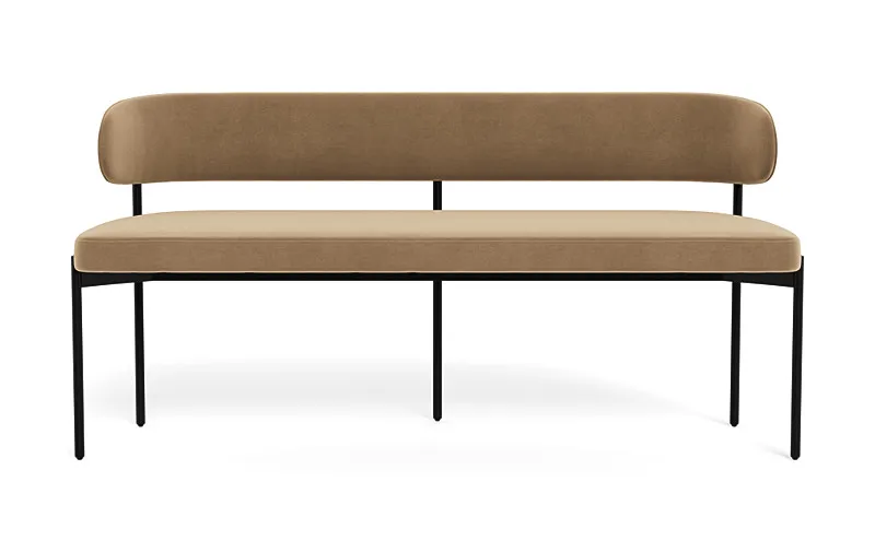 Hollis Upholstered Metal Framed Bench