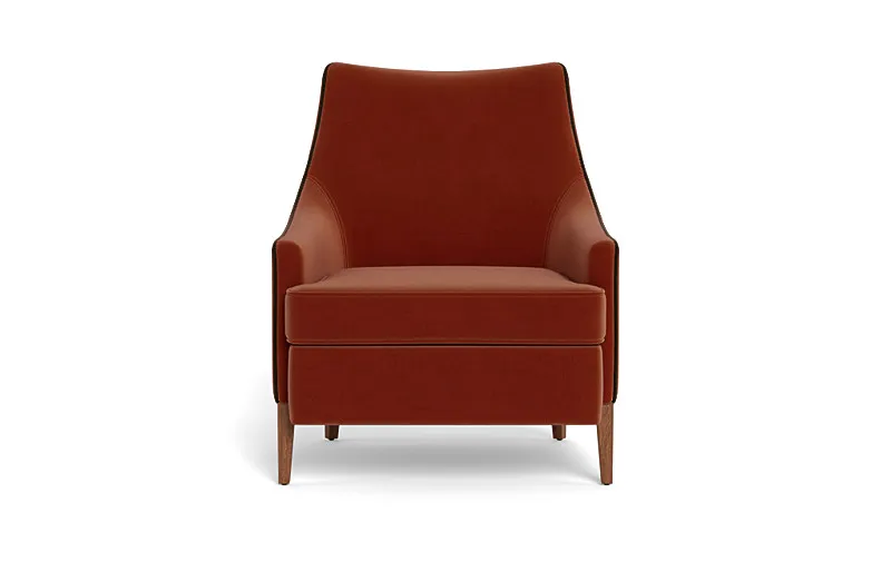 Kingsley Accent Chair with Contrast Piping