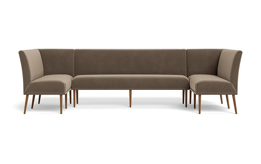 Dorian Upholstered U-Shaped Banquette with Tufting Option