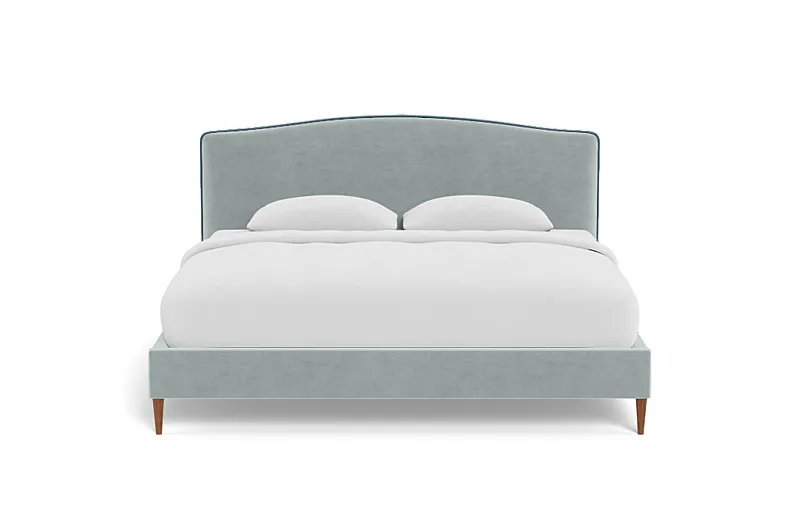 Celia Upholstered Bed with Contrast Piping